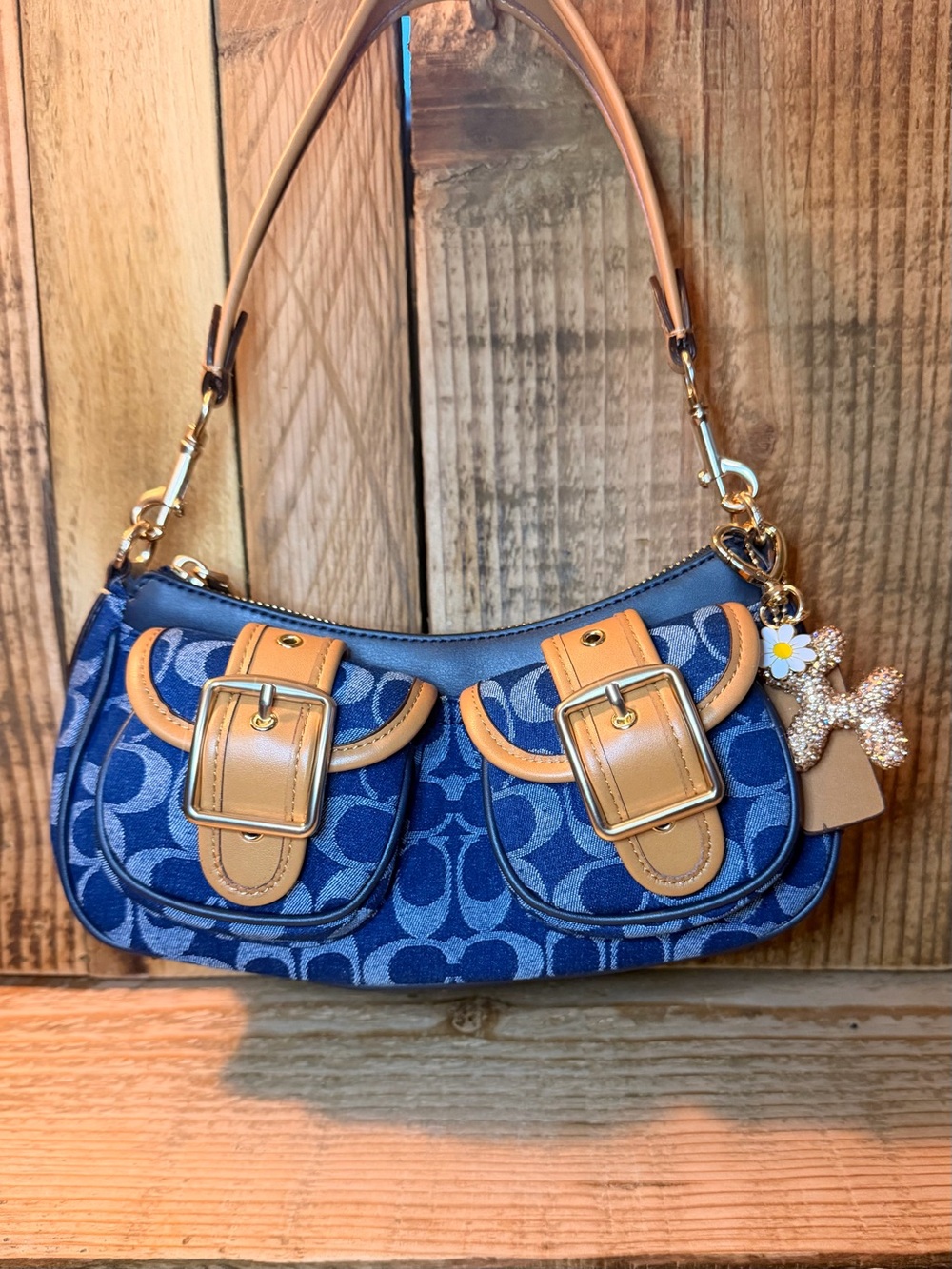 Coach Ashton Baguette Shoulder Bag  💙🥖✨
